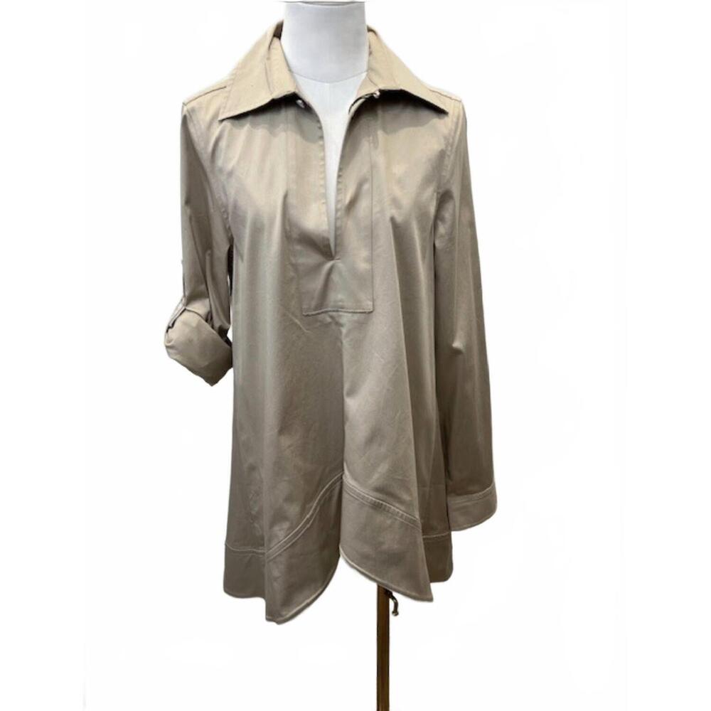 NEW DIOMI women's cotton tunic top in beige